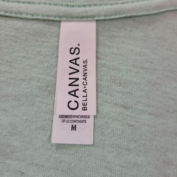 Bella Canvas Pale Mint Green Short Sleeve T-Shirt - Picture 6 of 7
